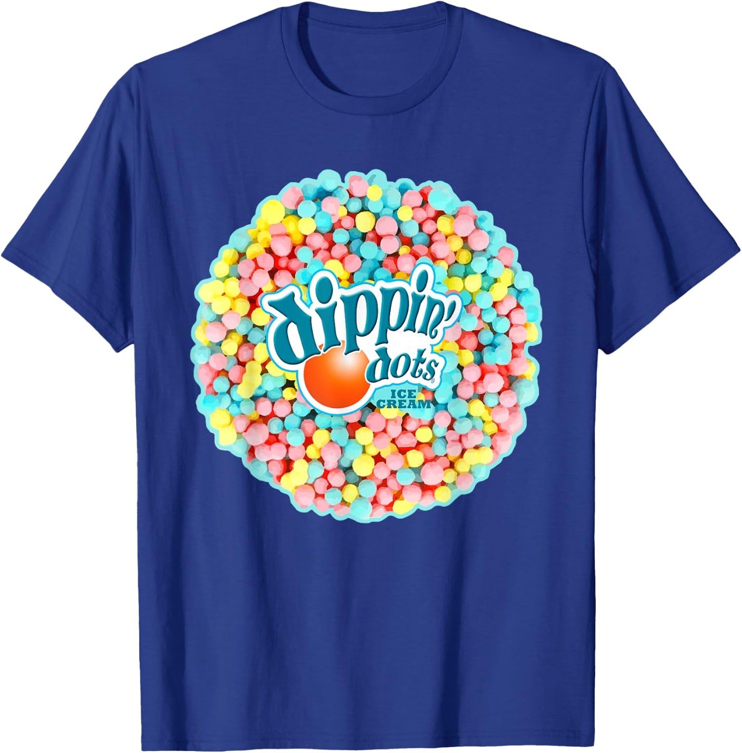 Dippin Dots - Rainbow Color Ice Cream T-Shirt - T-Shirt | Royal