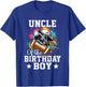 Uncle Of The Birthday Boy Football Lover First Birthday T-Shirt - T-Shirt | Royal