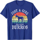 Just A Girl Who Loves Burros T-Shirt - T-Shirt | Royal