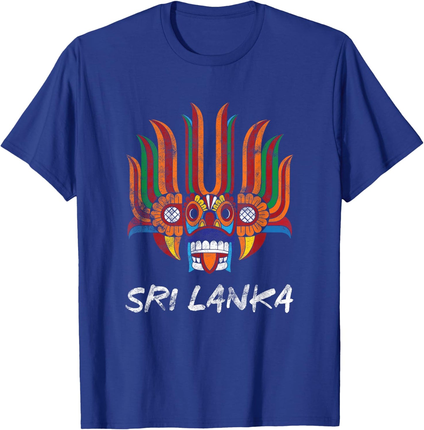 Sri Lanka Holiday Sri Lankan Tribal Festival Mask T-Shirt - T-Shirt | Royal