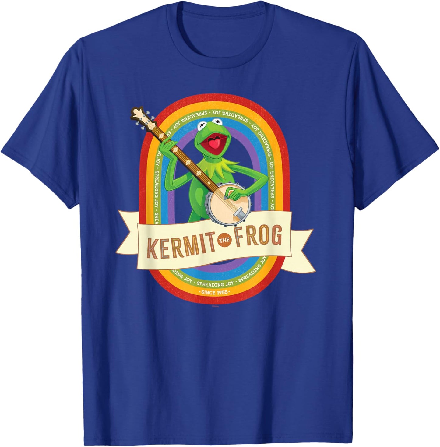 Disney The Muppets Kermit the Frog Spreading Joy Since 1955 T-Shirt - T-Shirt | Royal