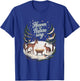 Heaven and Nature Sing :Stars and Animals Christmas Nativity T-Shirt - T-Shirt | Royal