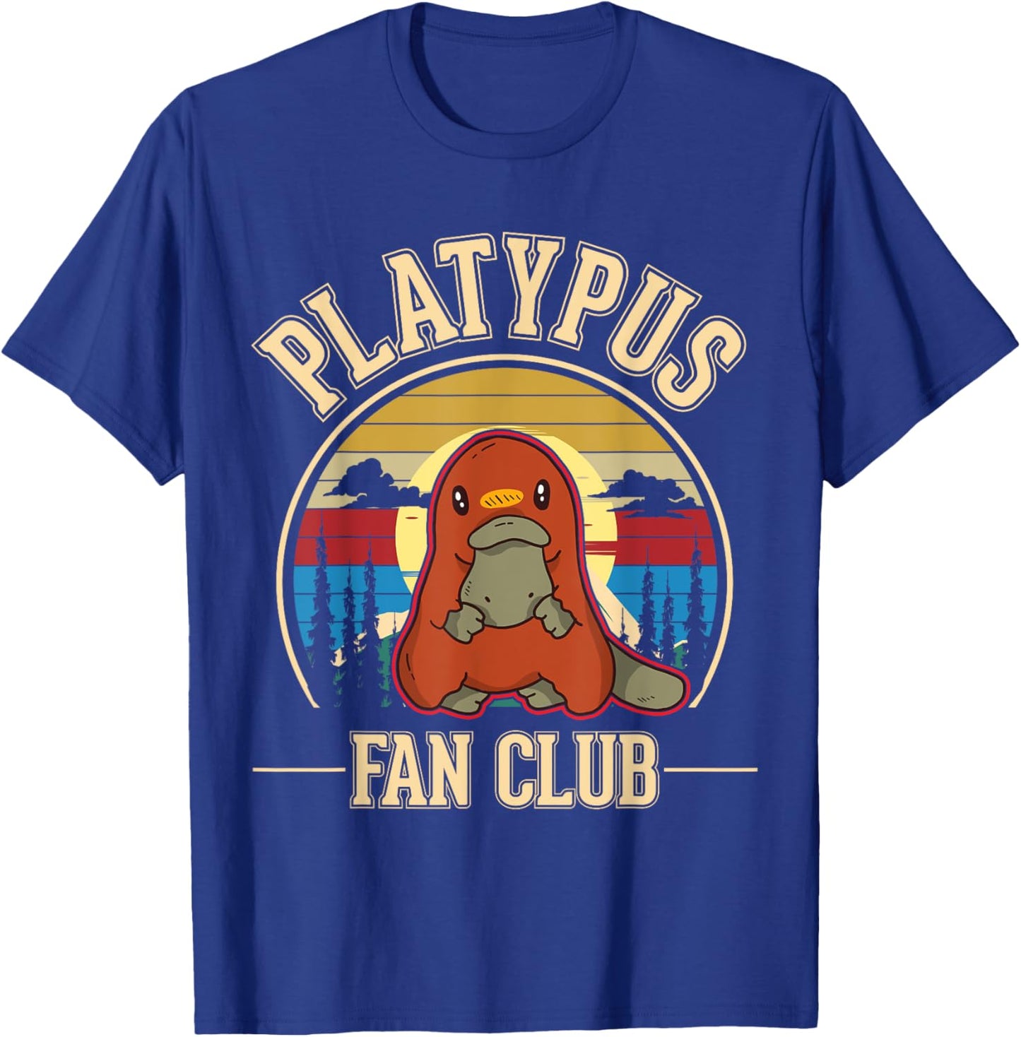Platypus Fan Club Platypus T-Shirt - T-Shirt | Royal