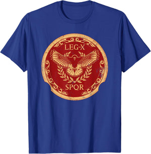 SPQR 10th Legion Roman Eagle T-Shirt - T-Shirt | Royal