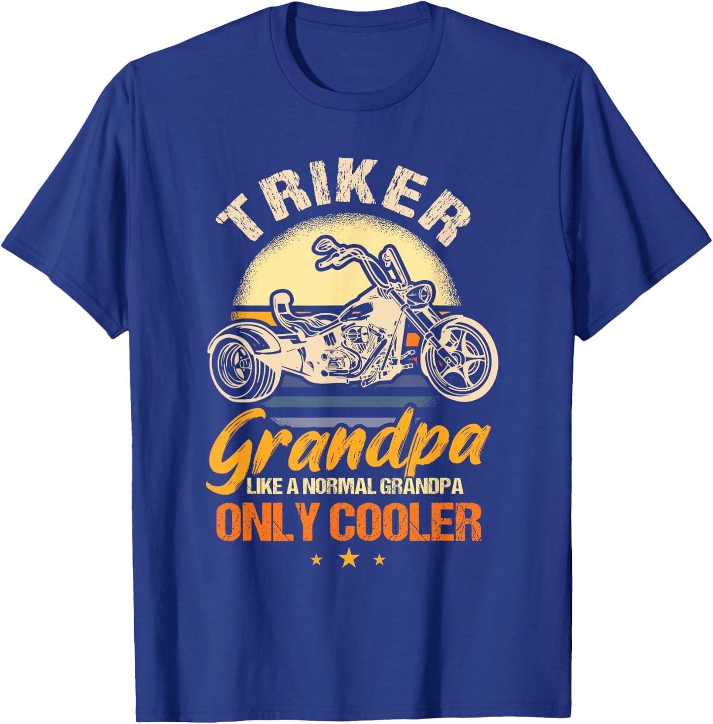 Cool Triker Grandpa Gift Tricycle Grandad T-Shirt - T-Shirt | Royal