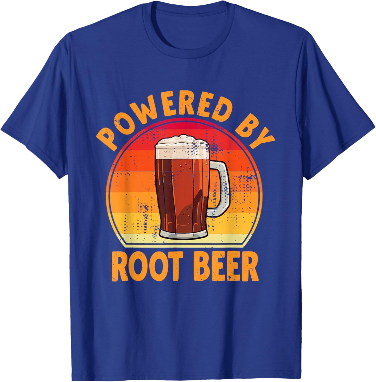 Powered By Root Beer Root Beer Lover Beer Drinker T-Shirt - T-Shirt | Royal
