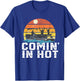 Comin In Hot Pontoon Boat Funny Boating Lake Gift Dad T-Shirt - T-Shirt | Royal