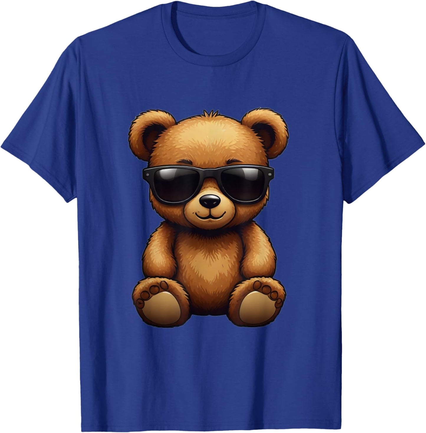 Cool Brown Bear Teddy Bear Wearing Sunglasses in Summer T-Shirt - T-Shirt | Royal