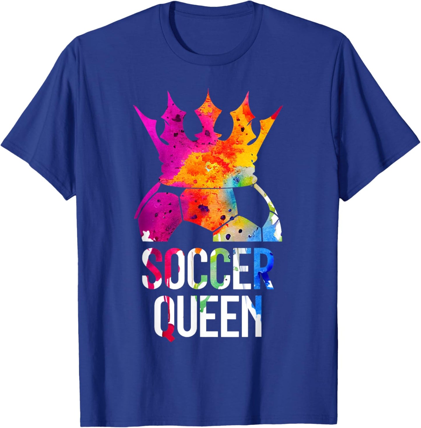 Soccer Player Soccer Queen T-Shirt - T-Shirt | Royal