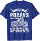 Some Poppys Play Bingo Real Poppys Ride Motorcycles T-Shirt - T-Shirt | Royal