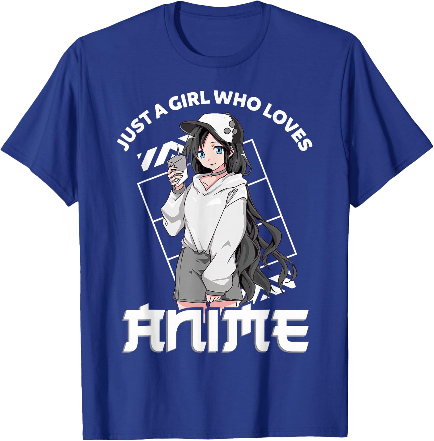 Anime Girl Just A Girl Who Loves Anime Girls Women T-Shirt - T-Shirt | Royal
