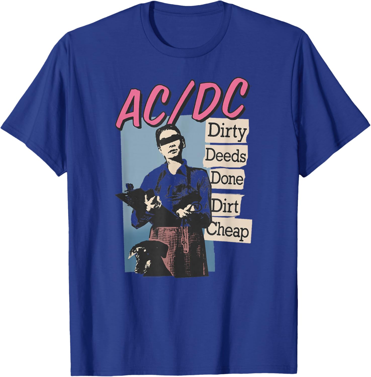 Official AC/DC Dirty Deeds Done Dirt Cheap Rock Music Band T-Shirt - T-Shirt | Royal