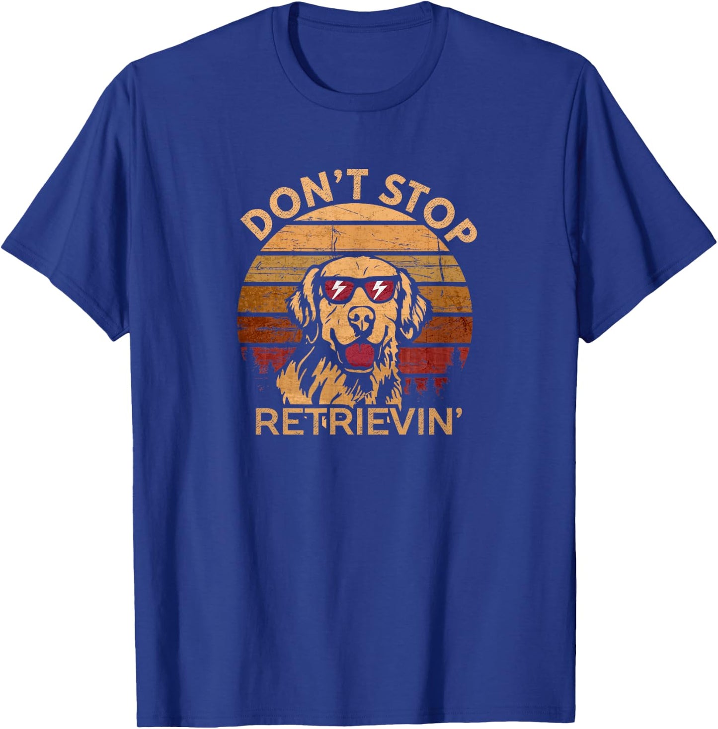 Trending Don't Stop Retrieving Vintage Retriever T-Shirt - T-Shirt | Royal
