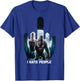 I Hate People Sasquatch Shirt Bigfoot Camping Middle Finger T-Shirt - T-Shirt | Royal