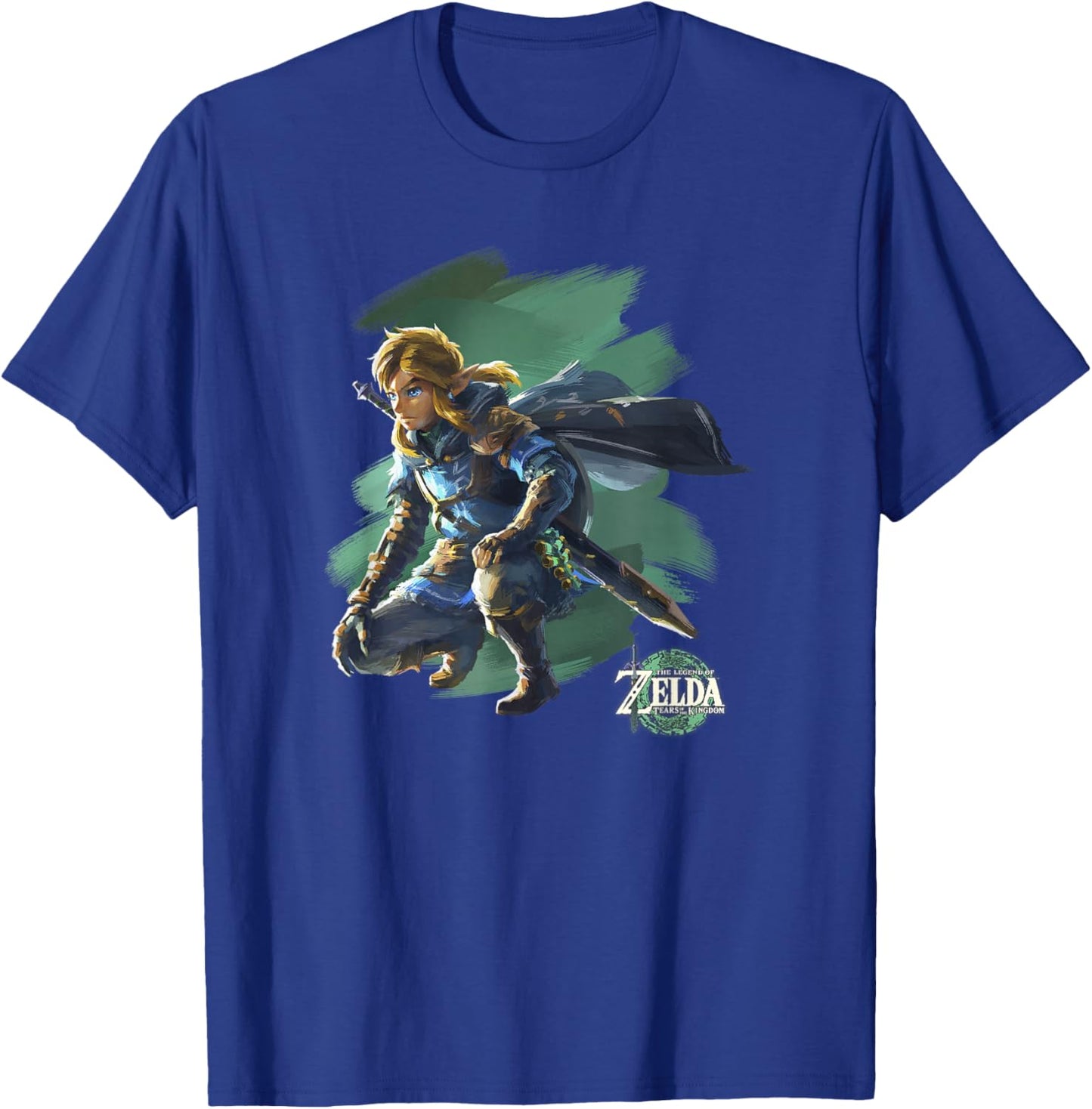 The Legend of Zelda Tears of The Kingdom Crouching Link Art T-Shirt - T-Shirt | Royal