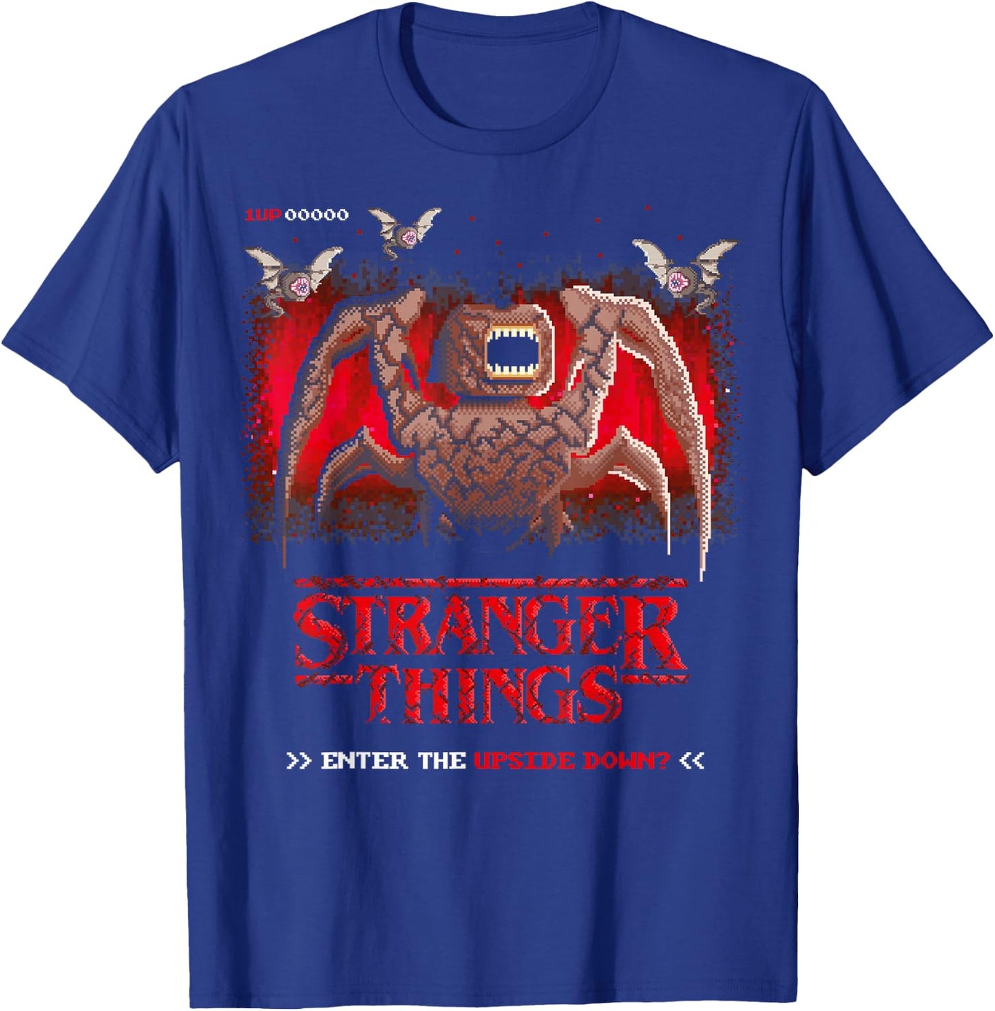 Stranger Things Season 5 Enter The Upside Down? Retro Game T-Shirt - T-Shirt | Royal
