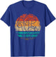 Vintage Mushroom Hunter Foraging - Forager Retro Mushroom T-Shirt - T-Shirt | Royal
