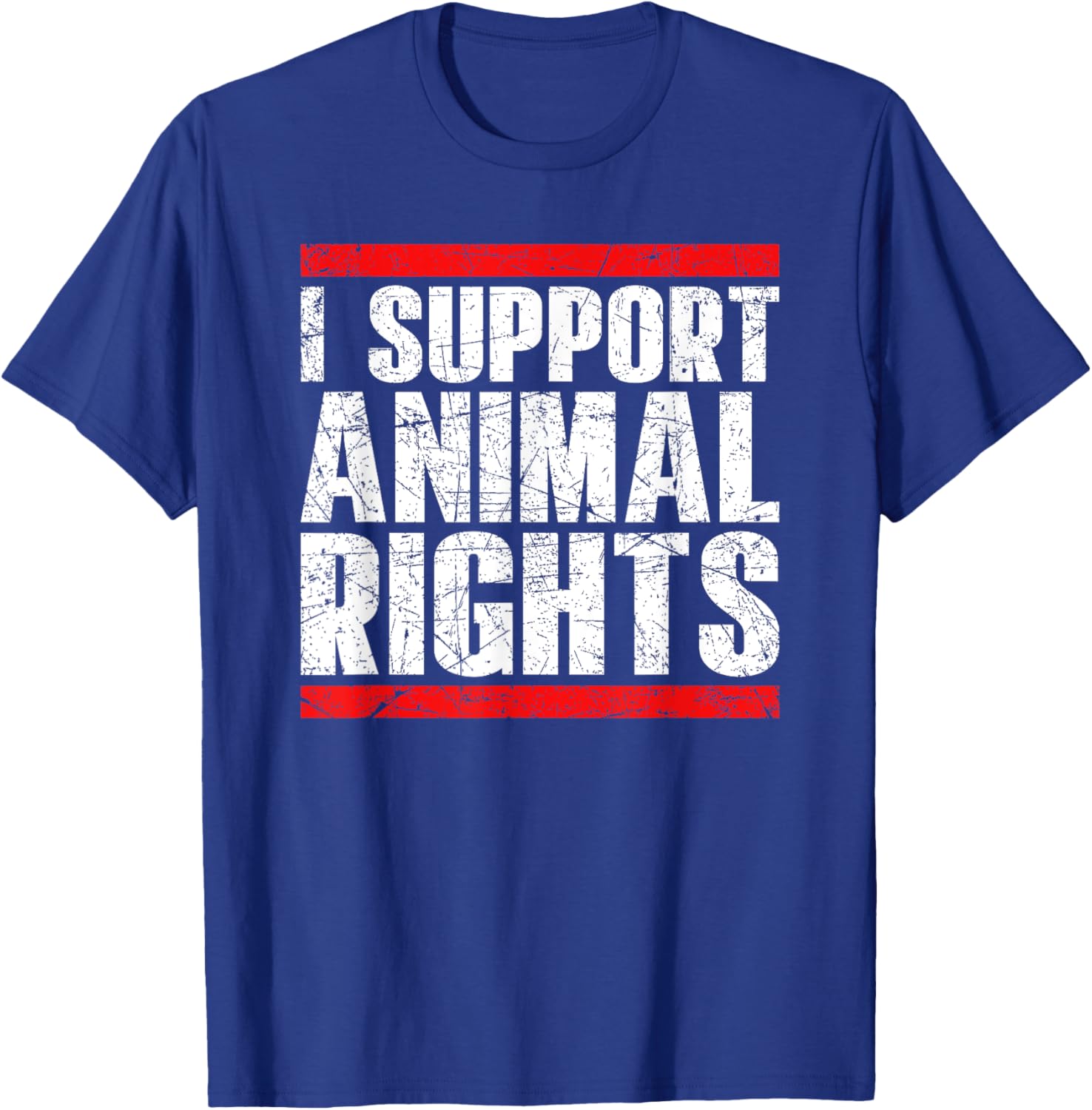 I Support Animal Rights T-Shirt - T-Shirt | Royal