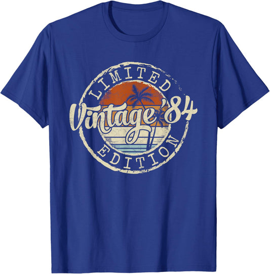 Vintage 1984 41st Birthday Gifts Women 41 Year Old T-Shirt - T-Shirt | Royal