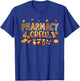 Pharmacy Crew Pharmacist Squad Autumn Fall Leaves Pumpkin T-Shirt - T-Shirt | Royal