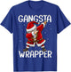 Gangsta Wrapper Funny Dabbing Santa Christmas Shirt Men T-Shirt - T-Shirt | Royal