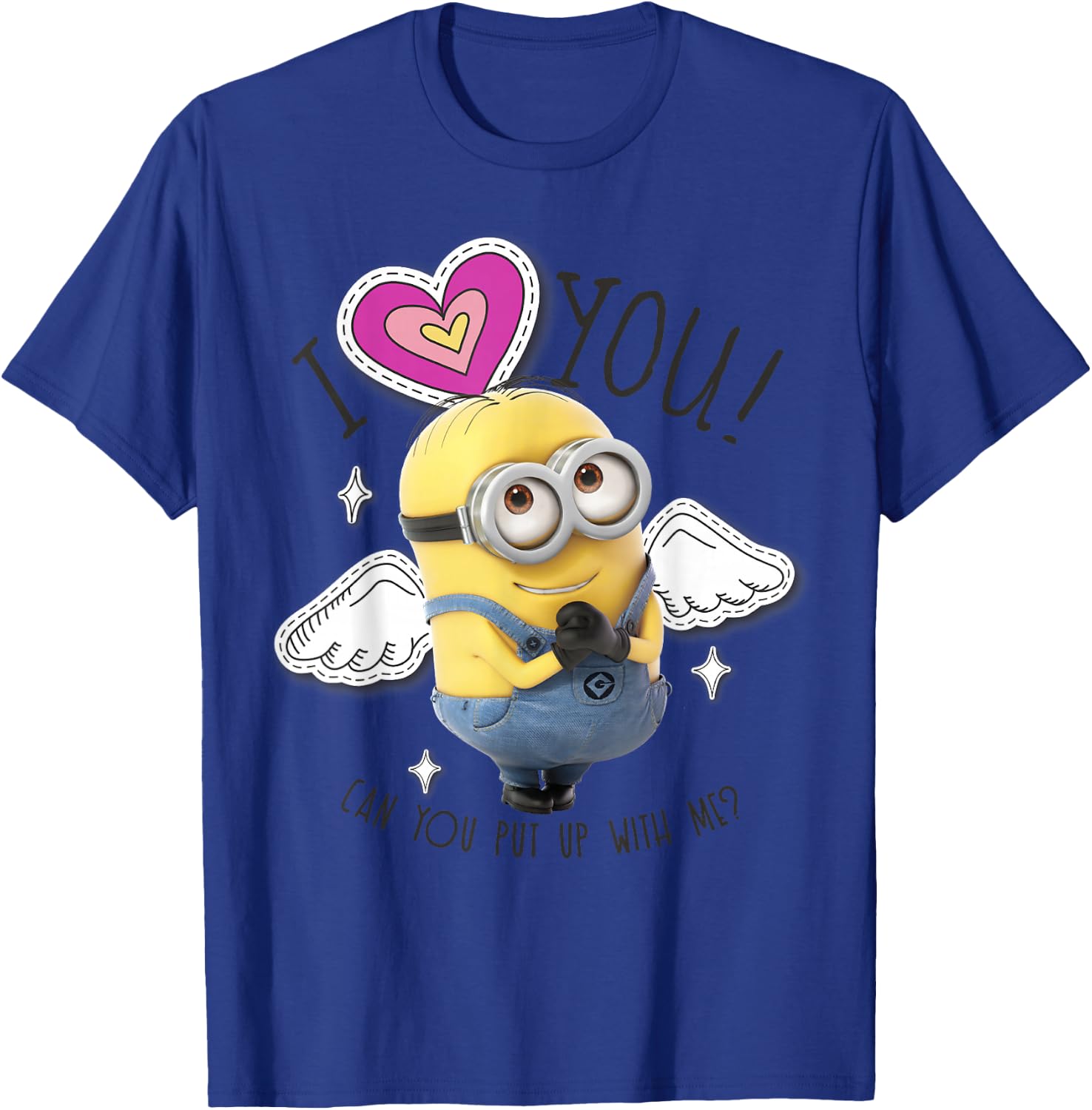 Despicable Me Minions I Love You Angel Wings T-Shirt - T-Shirt | Royal
