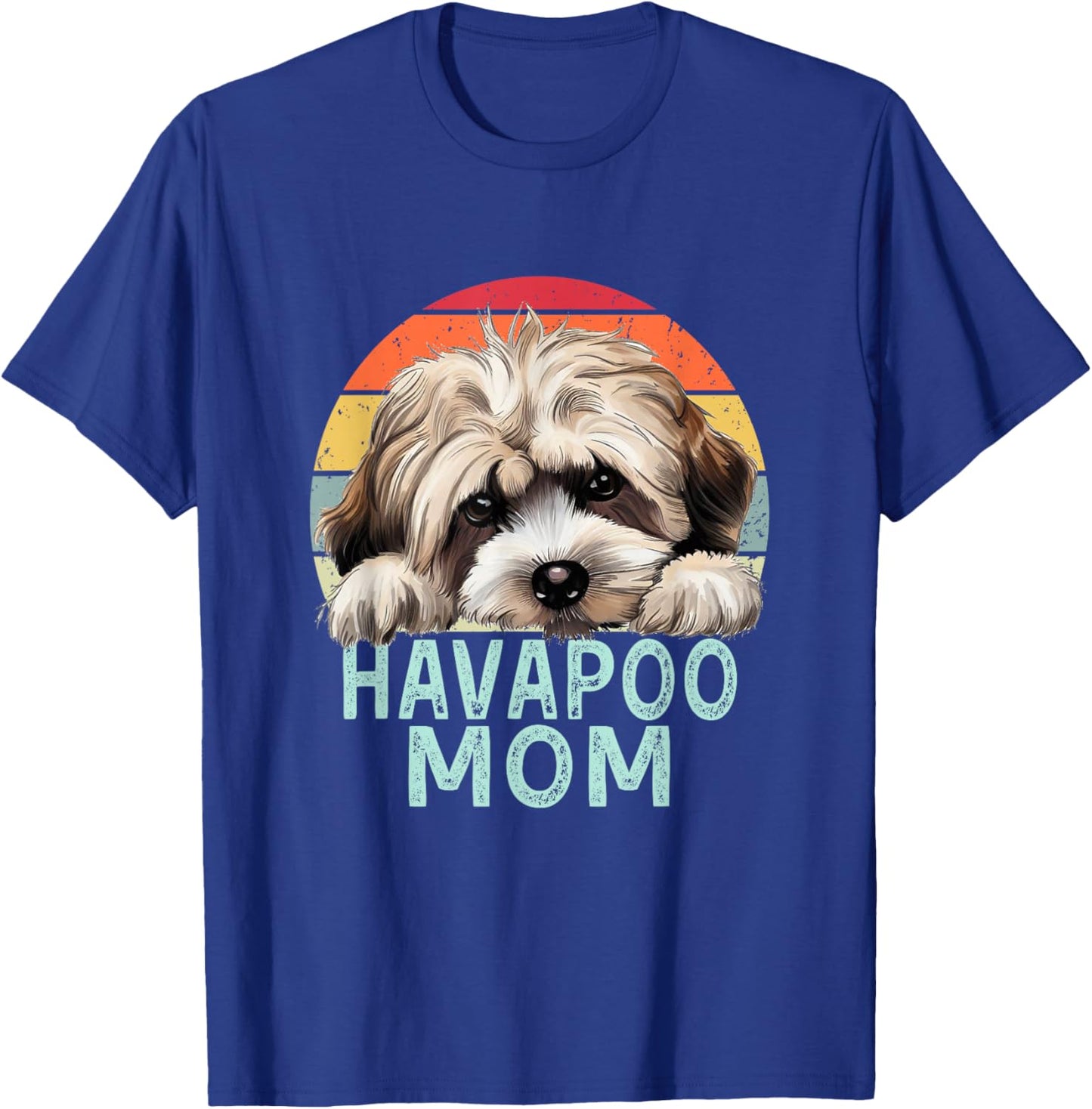 Havapoo Dog Mom Retro Vintage Funny My Dogs Are My Cardio T-Shirt - T-Shirt | Royal