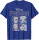 Disney Frozen Blue Hue Character Portrait Grid Panels Small T-Shirt - T-Shirt | Royal