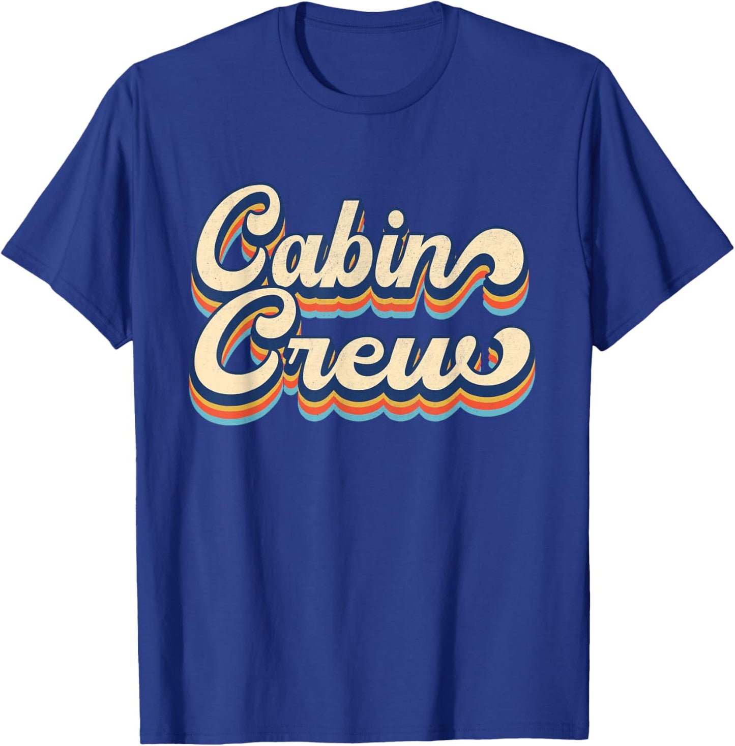 Cabin Crew Friends Family Mountain Reunion Vacation Group T-Shirt - T-Shirt | Royal