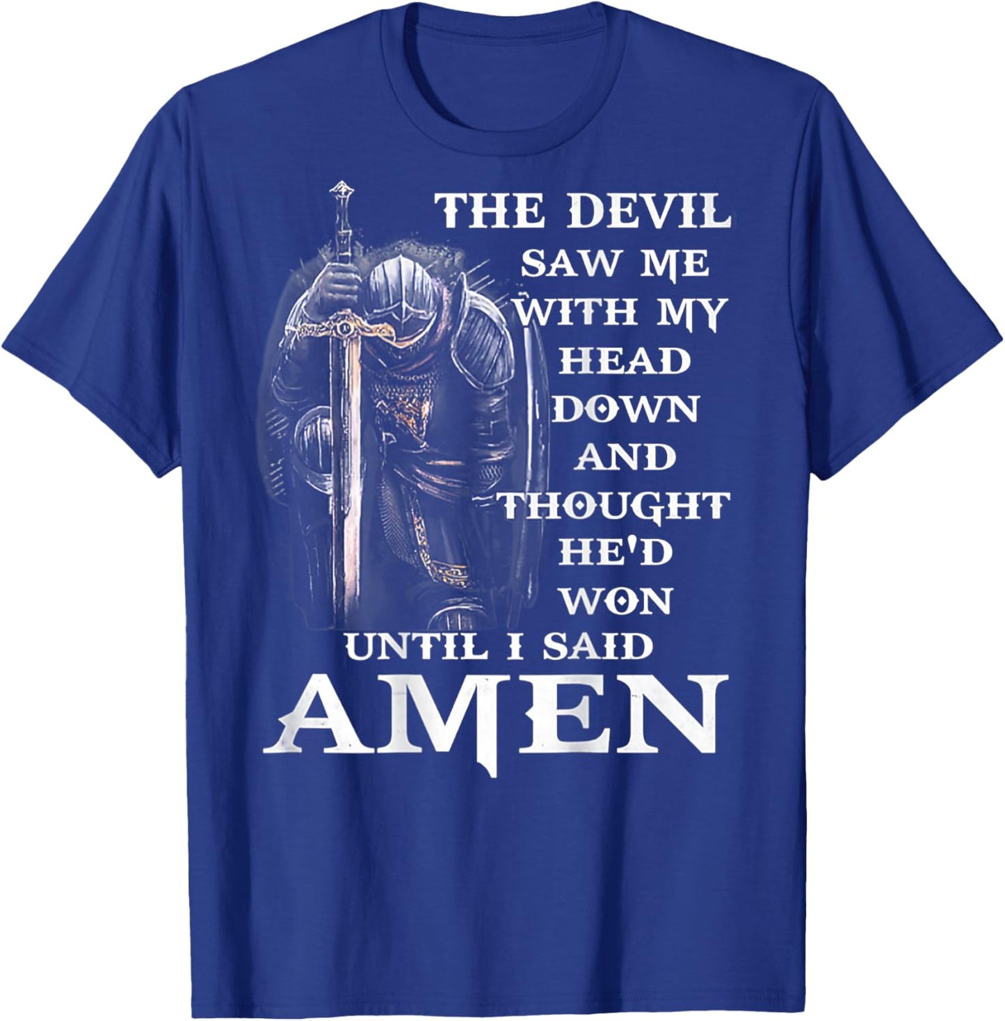 Jesus The Devil Saw Me With My Head Down (auf der Rückseite) T-Shirt - T-Shirt | Royal