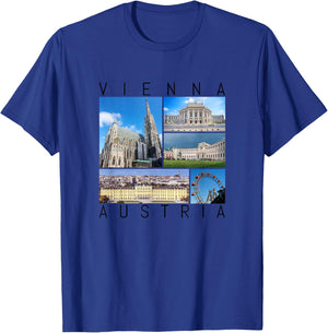 Wien Österreich berühmte Sehenswürdigkeiten Galerie Souvenir T-Shirt - T-Shirt | Royal