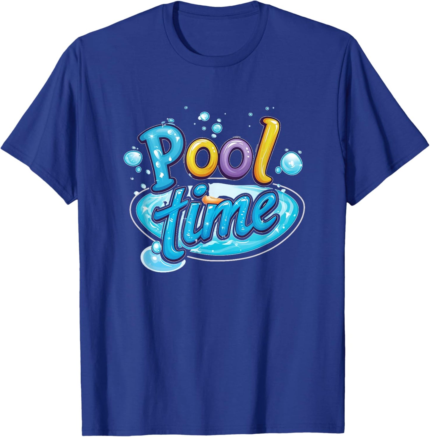 Cool pool time party outfit for kids and adults T-Shirt - T-Shirt | Royal