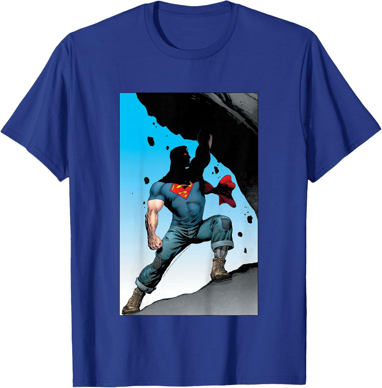 Kids DC Comics Superman Power Lift Comic Poster T-Shirt - T-Shirt | Royal