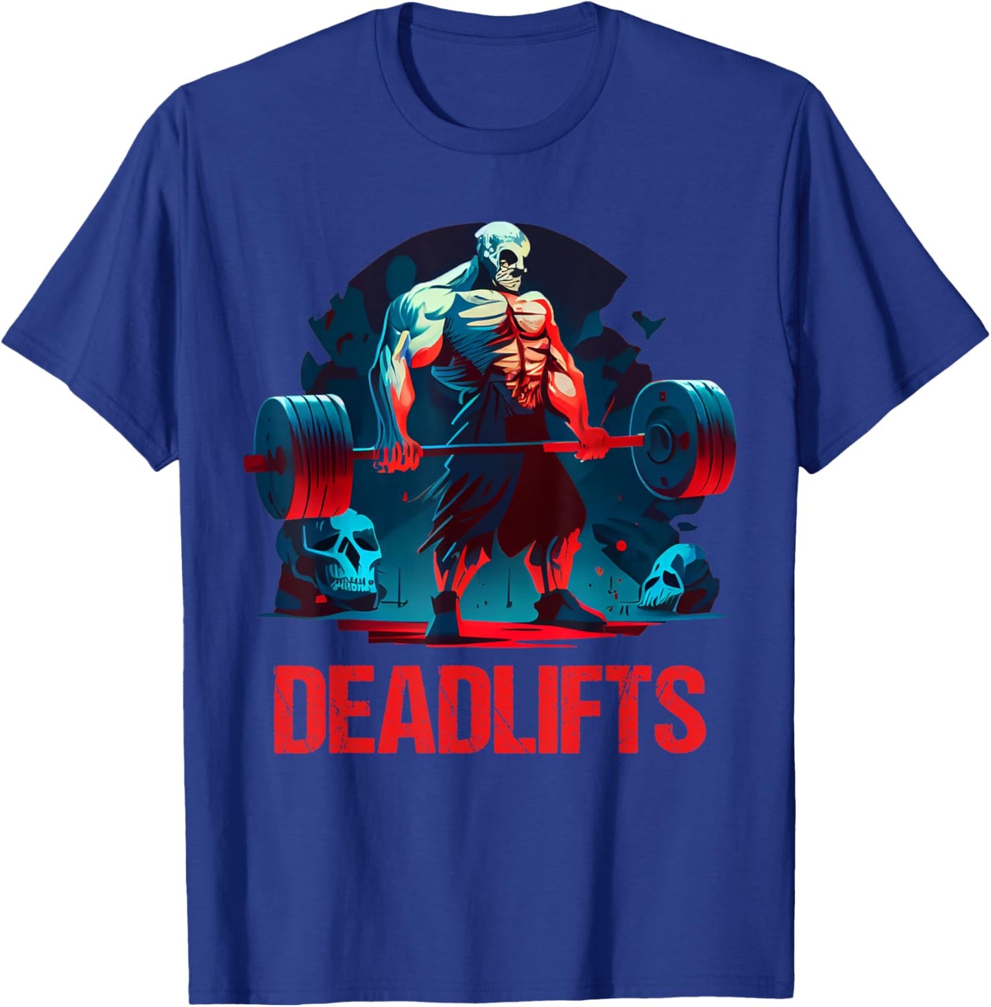 Deadlifts Gym Fitness Funny Workout - Men's Black Short Sleeve - Small T-Shirt - T-Shirt | Royal