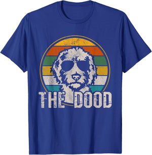 Goldendoodle - The Dood Vintage Retro Dog Women Girls Kids T-Shirt - T-Shirt | Royal
