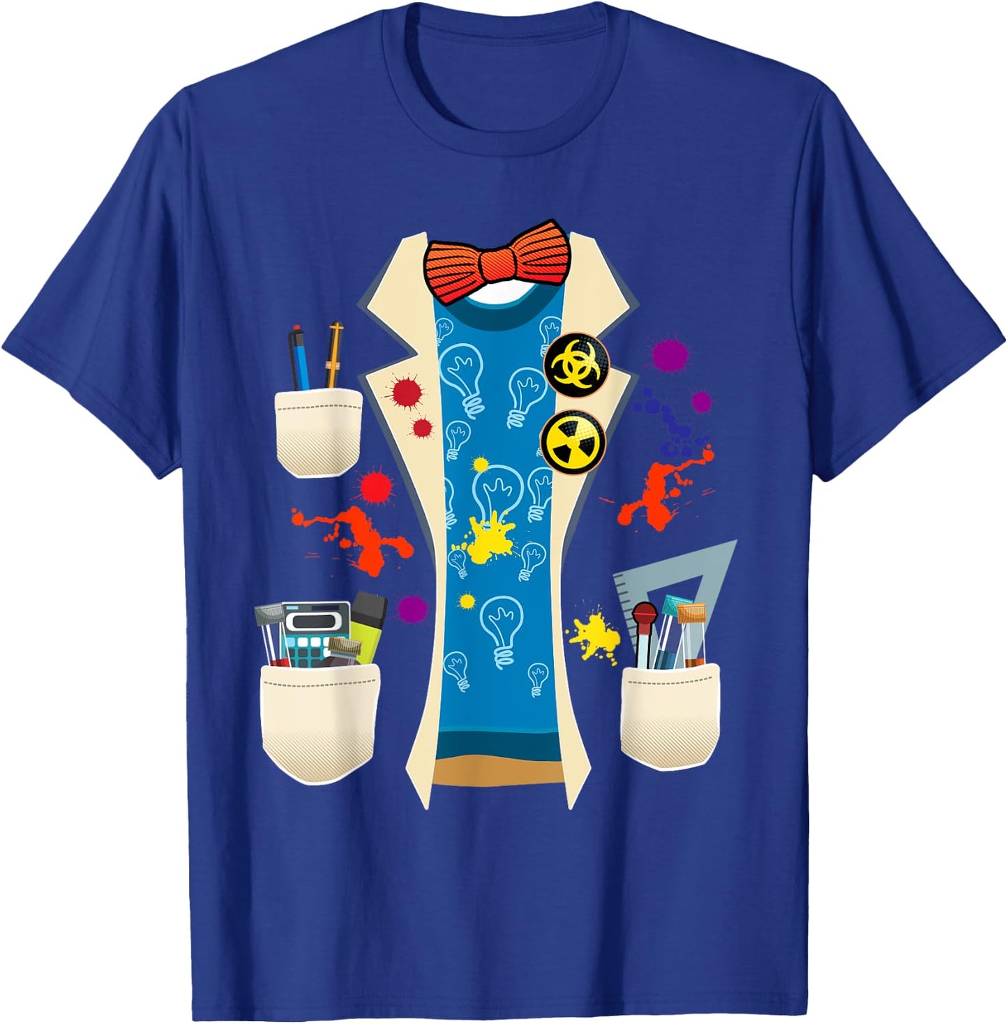 Halloween Mad Chemist Scientist DIY Costume Physics Science T-Shirt - T-Shirt | Royal