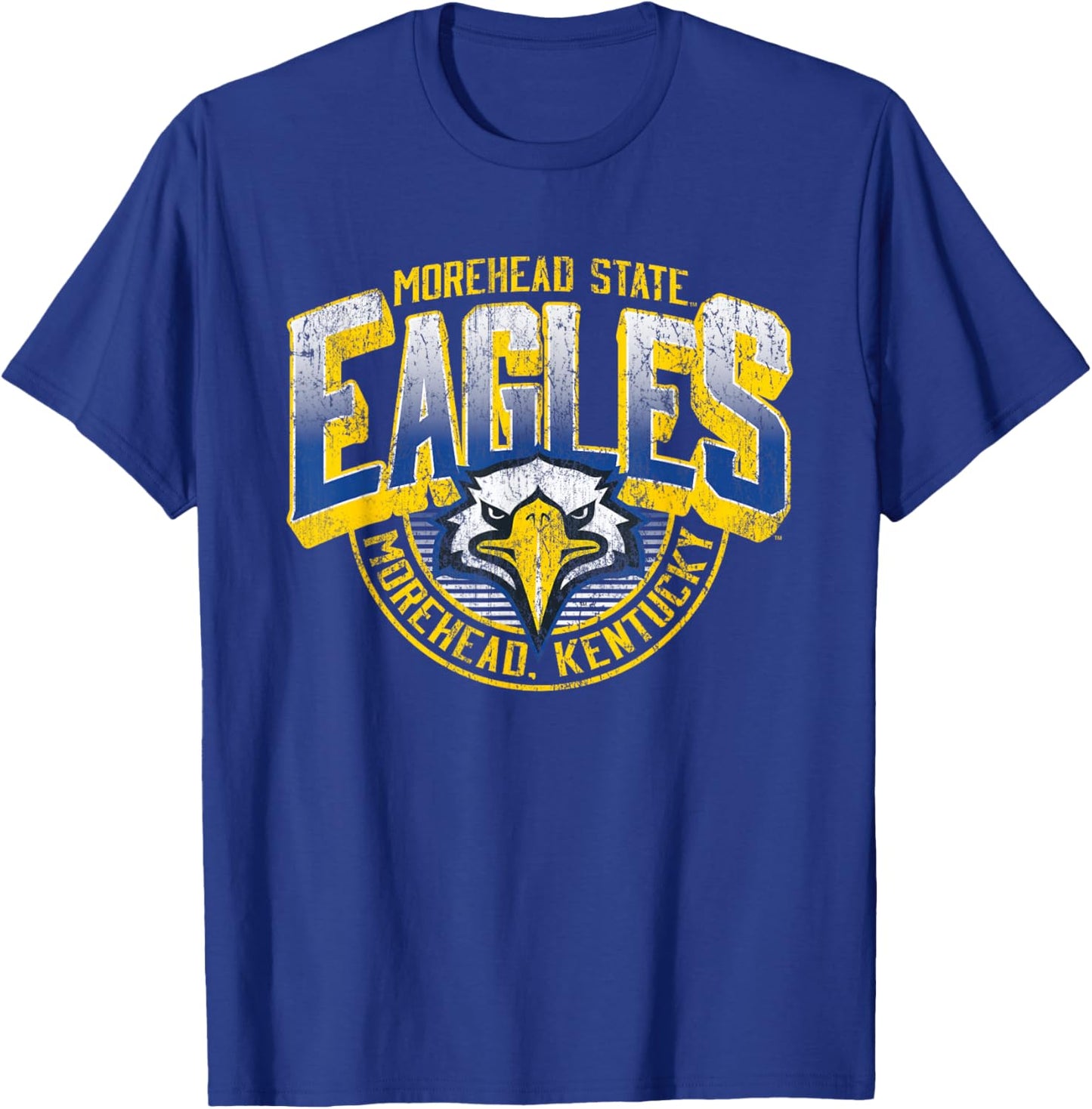 Morehead State Eagles Vintage Major Dark Heather T-Shirt - T-Shirt | Royal