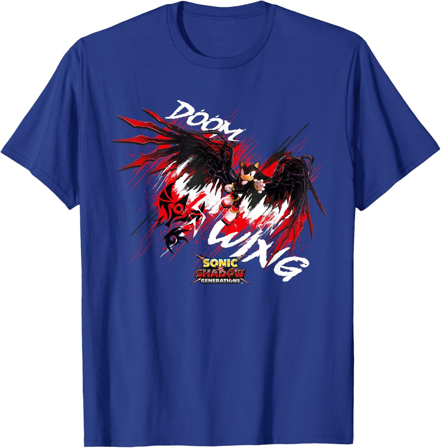 Sonic The Hedgehog, Sonic X Shadow Generations - Doom Wing T-Shirt - T-Shirt | Royal