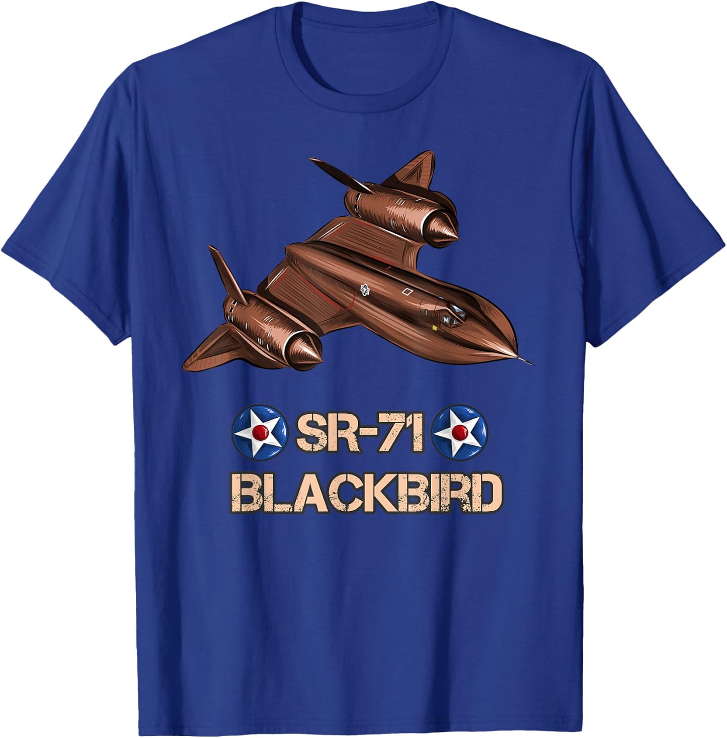 American Reconnaissance Aircraft SR71 Blackbird T-Shirt - T-Shirt | Royal