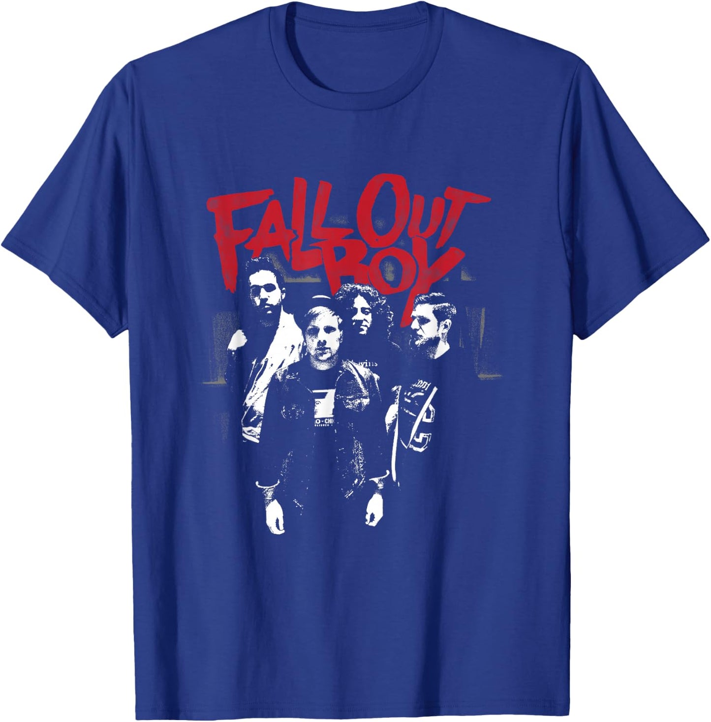 Fall Out Boy - Punk Scratch Photo T-Shirt - T-Shirt | Royal