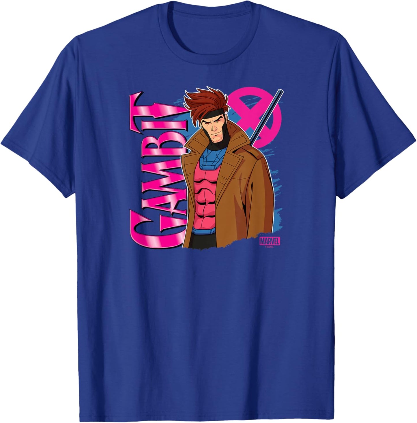 X-Men - Gambit Logo T-Shirt - T-Shirt | Royal