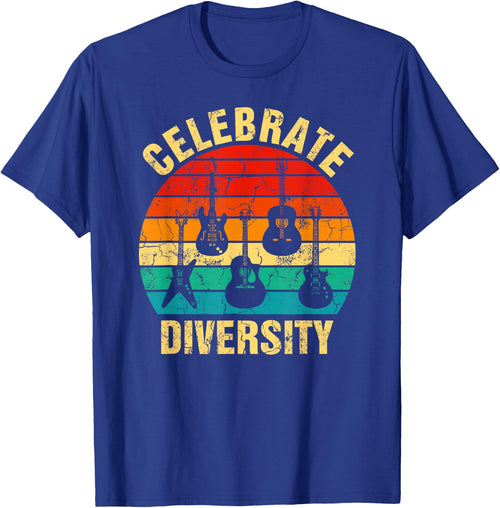 Celebrate Diversity Funny Guitar Player Musician Music Band