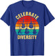 Celebrate Diversity Funny Guitar Player Musician Music Band T-Shirt - T-Shirt | Royal