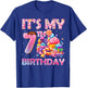 It’s My 7th Birthday Sweet Candy 7 Years Old T-Shirt - T-Shirt | Royal