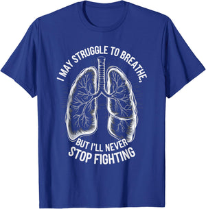Chronic Obstructive Pulmonary Disease COPD Awareness T-Shirt - T-Shirt | Royal
