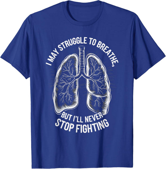 Chronic Obstructive Pulmonary Disease COPD Awareness T-Shirt - T-Shirt | Royal