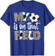 My heart is on that field Soccer leopard soccer mom player T-Shirt - T-Shirt | Royal