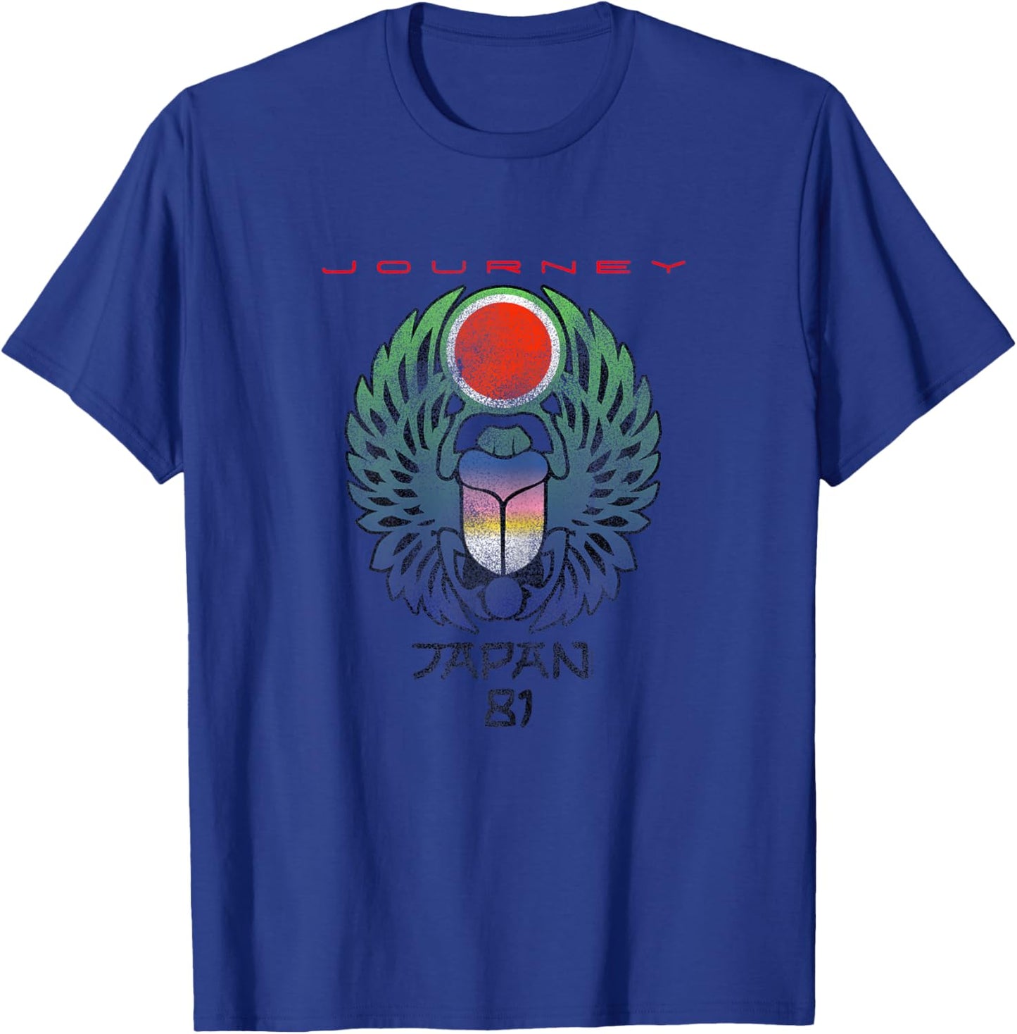 Journey Infinity Wings Vivid Scarab Music Vintage Band T-Shirt - T-Shirt | Royal