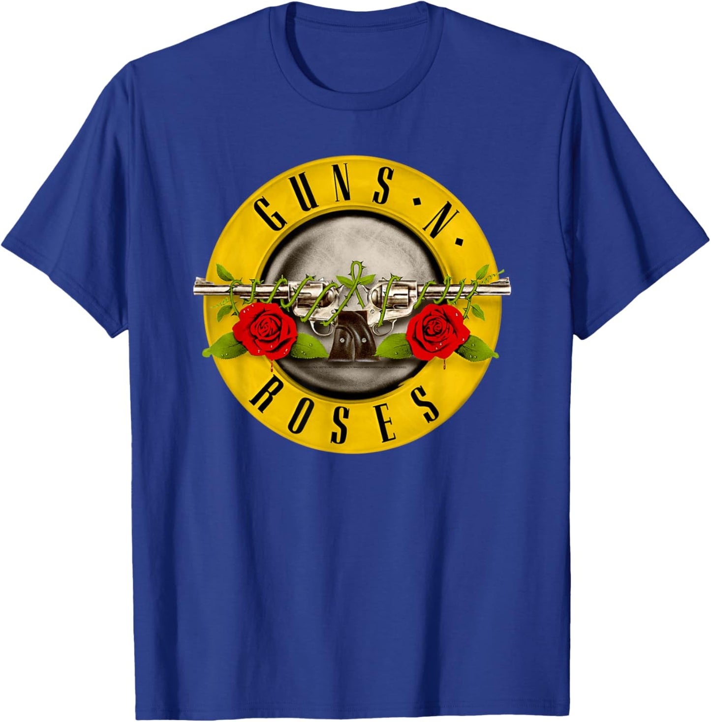 Guns N' Roses Official Bullet Logo T-Shirt - T-Shirt | Royal