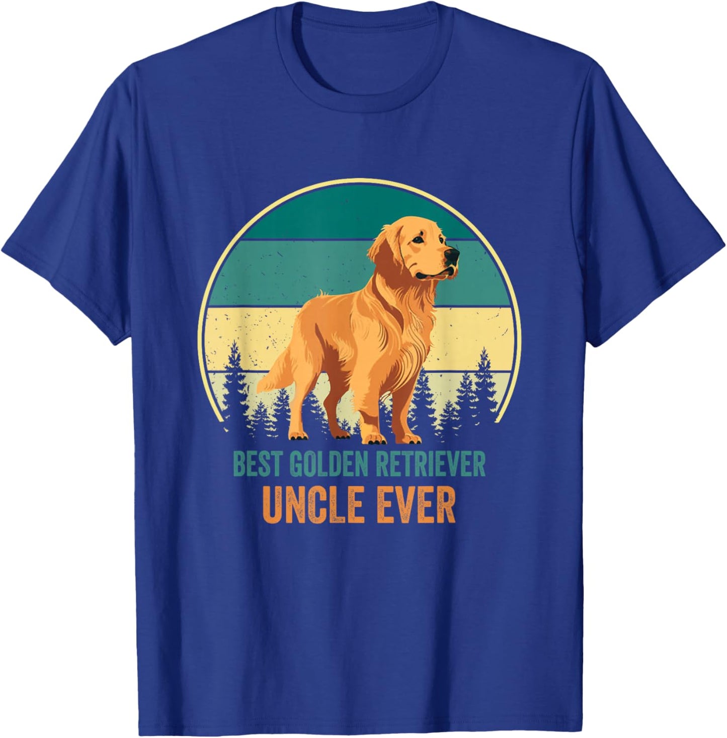 Best Golden Retriever Uncle Ever Golden Retriever Uncle T-Shirt - T-Shirt | Royal